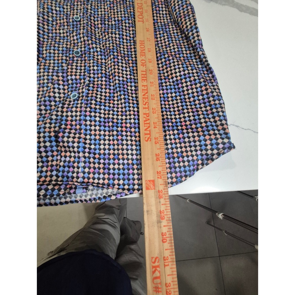 Robert Graham Finnegan Multi Color Diamond Print Shirt Tailored Fit Mens L New - Picture 7 of 10